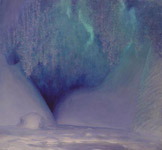 David Rosenthal Antarctic Art Painting McMurdo Sound Summer Erebus and Ice Tongue